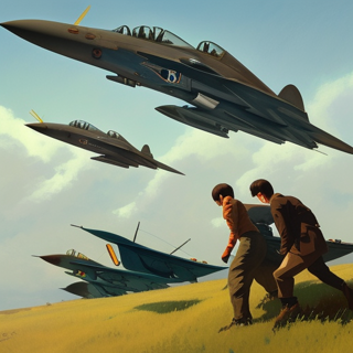 Listia Digital Collectible: Fighter Planes on Takeoff