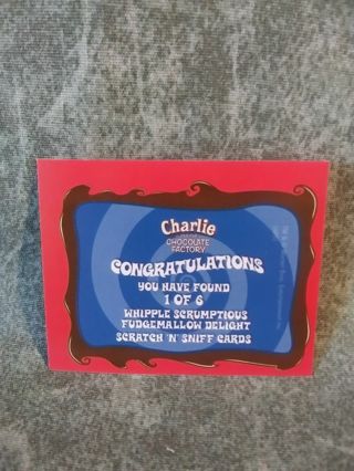 Charlie & The Chocolate Factory mini Trading Card