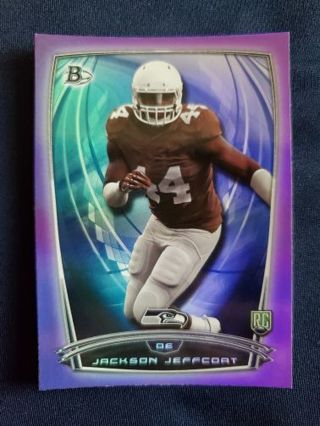 2014 Bowman Rookies Rainbow Purple Jackson Jeffcoat