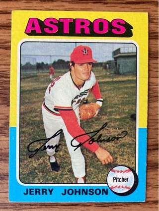 1975 Topps Jerry Johnson baseball card 