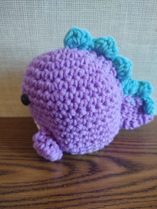 Hand Crocheted Amigurumi Dinosaur 