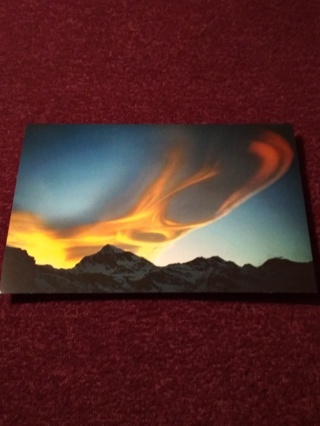 CLOUDSCAPE Greeting Card - OROGRAPHIC STRATIFORM CLOUDS