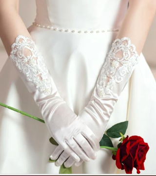 Flower Embroidered Gloves