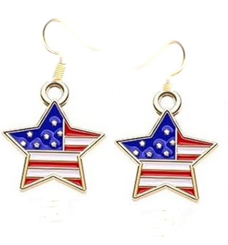 4th of July Earrings Style 4 LOT 2 (PLEASE READ DESCRIPTION)