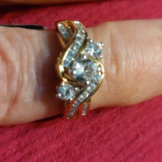 Gold over sterling new ring sz 7 retails $153