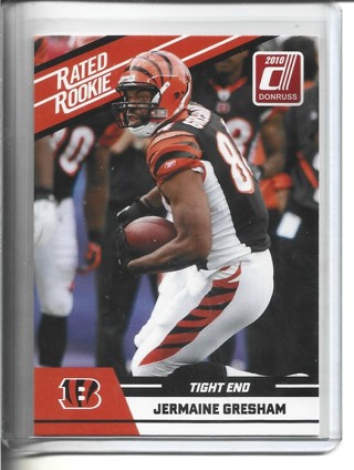 2010 Panini Donruss Jermaine Gresham Rookie Card NFL Football Card 