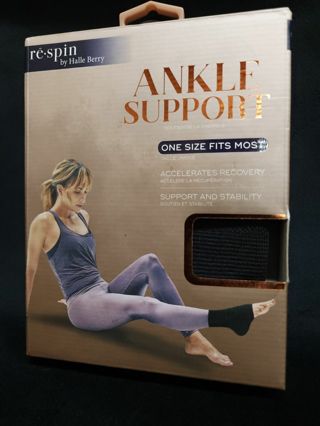 Respin by Halle Berry Ankle Support Sleeve One Size Fits Accelerates Recovery