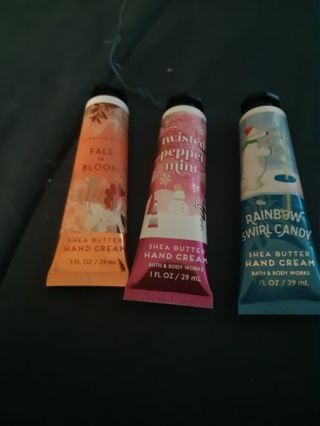 3 BBW hand creams