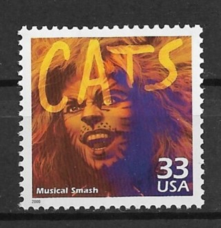 2000 Sc3190b Celebrate the Century: 1980's "Cats" Broadway MNH