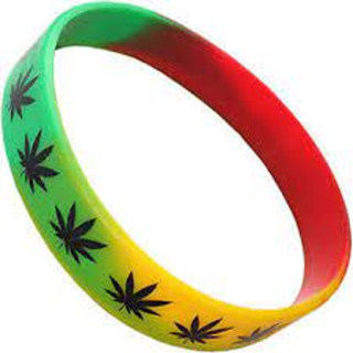 1 Cannabis Leaf Wristband Bracelet Pot Plant Marijuana Jewelry weed ganja 