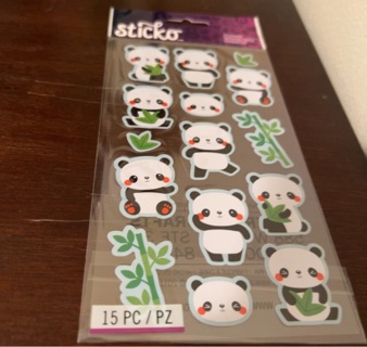 Sticko panda stickers