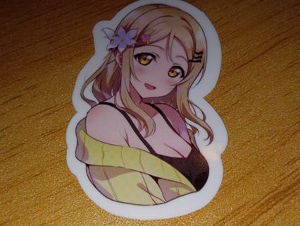 Anime New Cute 1⃣ vinyl sticker no refunds regular mail only Very nice quality!