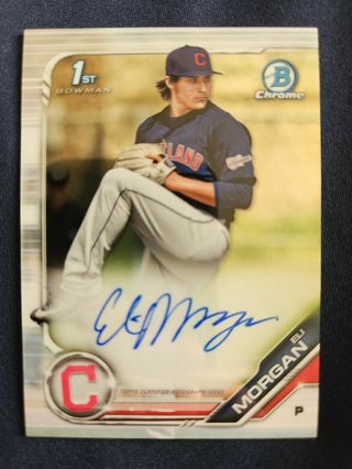 2019 Bowman Chrome Prospects Autograph Eli Morgan