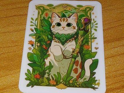 Cat Cute new one nice vinyl laptop sticker no refunds regular mail very nice quality