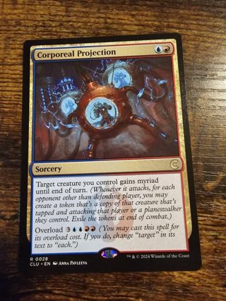 Magic the gathering mtg Corporeal Projection rare card Ravnica Clue Edition