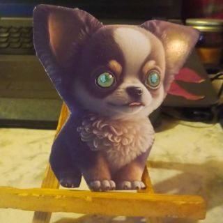 Fancy Chihuahua Puppy -Design Magnet