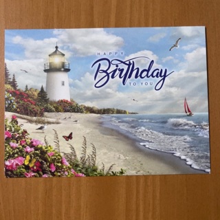 Lighthouse Birthday Card 