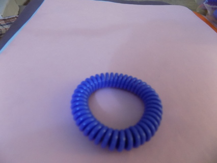 blue spring coil bracelet # 1