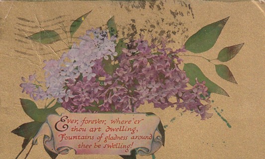 Vintage Used Postcard: (z): 1910 Ever, Forever