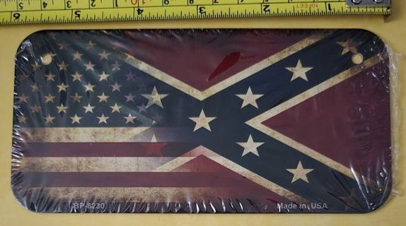 One Small American Rebel Flag Aluminum Sign