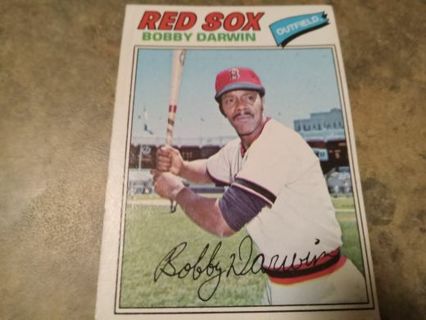 1977 TOPPS BOBBY DARWIN BOSTON RED SOX BASEBALL CARD# 617