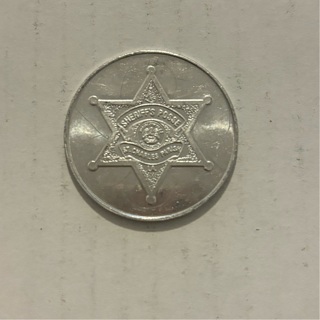 Silver Tone Police Sheriff Law Enforcement Uncirculated Coin