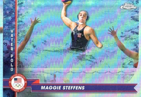 2024 Topps Chrome Olympics Maggie Steffens Refractor #196