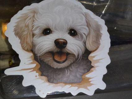 Dog Cute one vinyl sticker no refunds regular mail only Very nice these are all nice