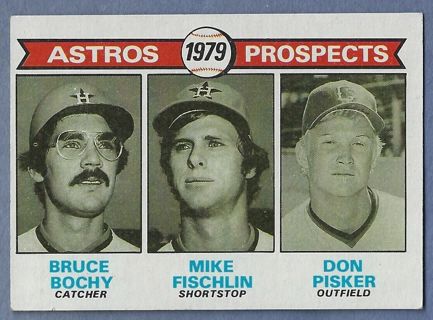  1979 Topps Houston Astros Prospects #718 - Bruce Bochy Mike Fischlin Don Pisker 