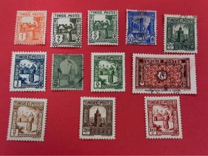 Tunisia  North Africa stamp lot 1920’s 