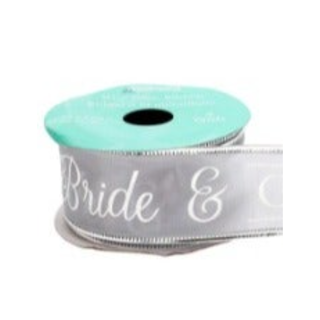 Bride & Groom and Just Married Ribbon