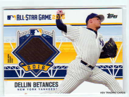 Dellin Betances, 2016 Topps All-Star Game RELIC Card #ASTIT-DB, New York Yankees, (LB21)