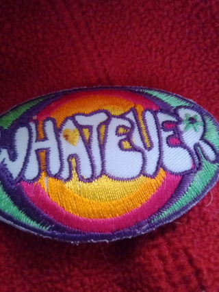 "Whatever" Rainbow Colors Sew On Patch