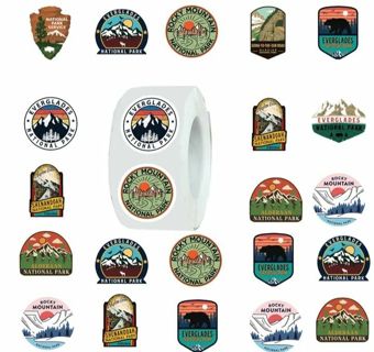 ↗️⭕(10) 1" NATIONAL PARK STICKERS!! NATURE BEAUTY⭕ FOREST