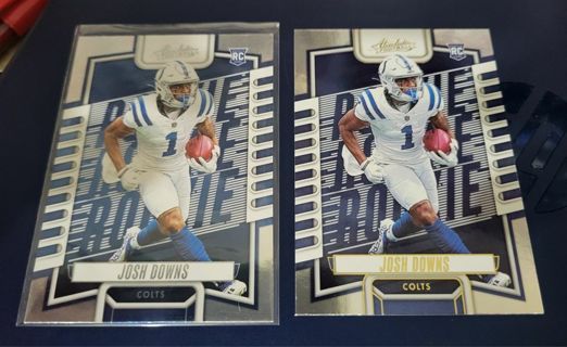 2023 Absolute Josh Downs rookie cards (Gold Parallel) Indianapolis Colts