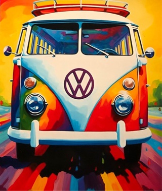 VW VAN - 4 x 3” MAGNET - GIN ONLY