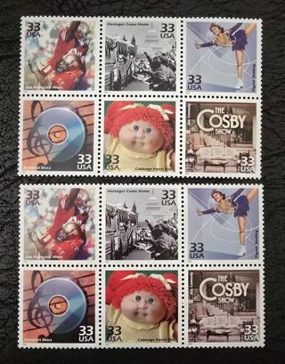 Twelve Mint .33 US Postage Stamps