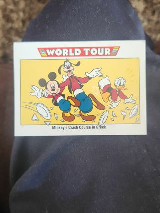 Two Disney world Tour Mickey Mouse Trading Card