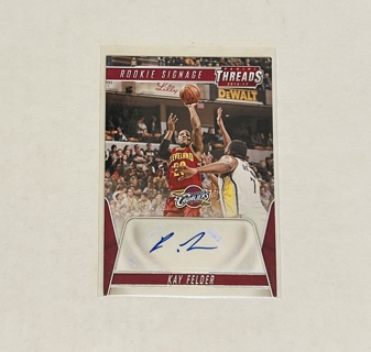 Kay Felder Panini Threads Rookie Signage Autograph /199 (Cavaliers)