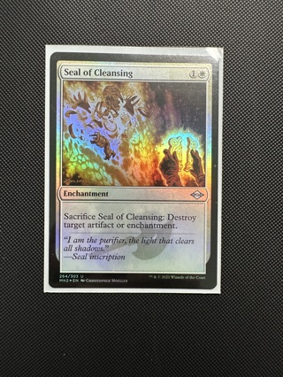Seal of Cleansing Foil Modern Horizons 2 Magic the Gathering Card