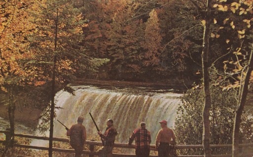 Vintage Unused Postcard: o: Upper Tahquamenon Falls, MI