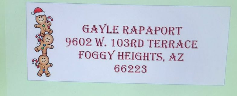 1sheet Address stickers