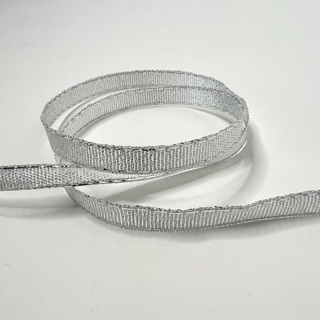 Silver Metallic 1/4” Wide Ribbon