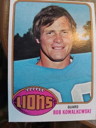 1976 TOPPS BOB KOWALKOWSKI DETROIT LIONS FOOTBALL CARD# 197