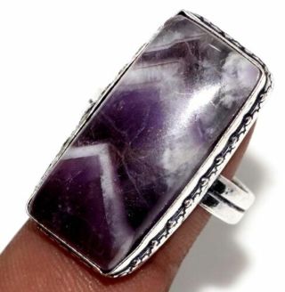 AMETHYST Queen Ring- sz10 Marked 925