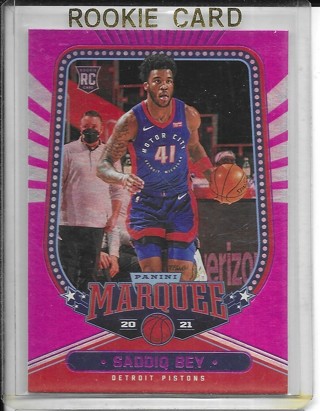 Saddiq Bey 2020-21 Chronicles Marquee Pink #248