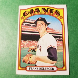 1972 - TOPPS BASEBALL CARD HI NO. 548 - FRANK REBERGER - GIANTS