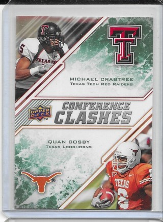 Michael Crabtree/Quan Cosby 2009 UD First Edition Conference Clashes #269