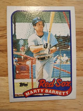 89 Topps Marty Barrett #155