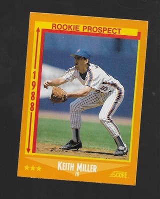 1988 SCORE KEITH MILLER ROOKIE #639